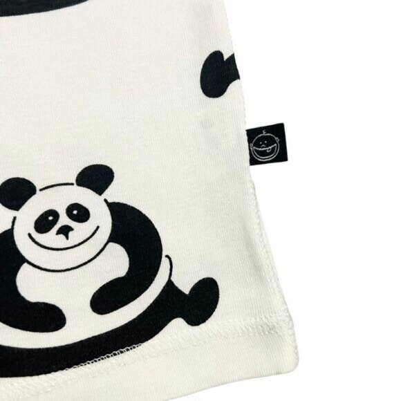 idaT Denmark Sz 122 (7Y) Black & White Panda Shirt - Picture 3 of 7